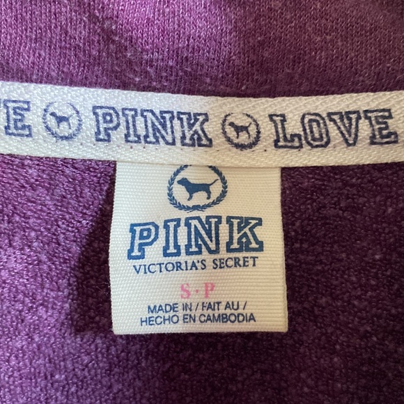 PINK quarter-zip sweatshirt - Picture 3 of 3